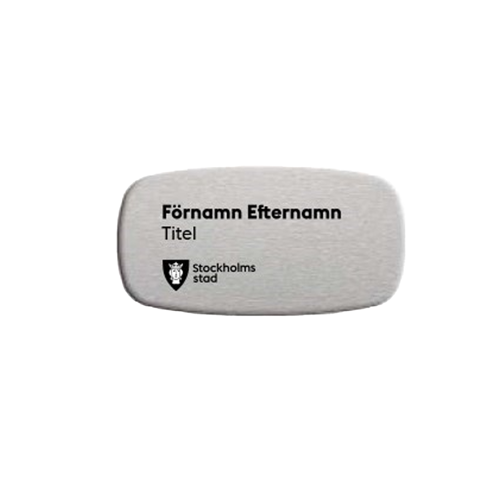 Namnbricka med  magnet, Förnamn, Efternamn, Titel (pris inkl frakt)
