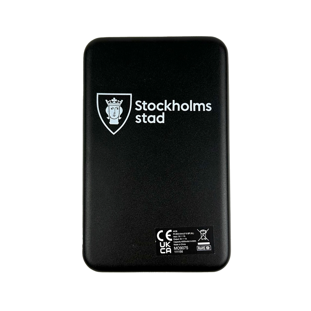 Solcellsladdare 4000 mAh, svart