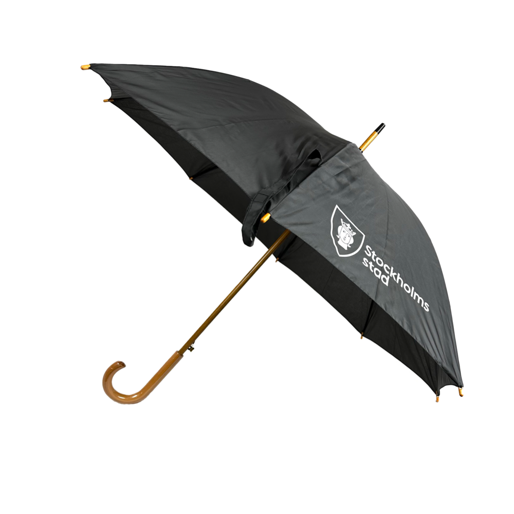 Paraply långt svart