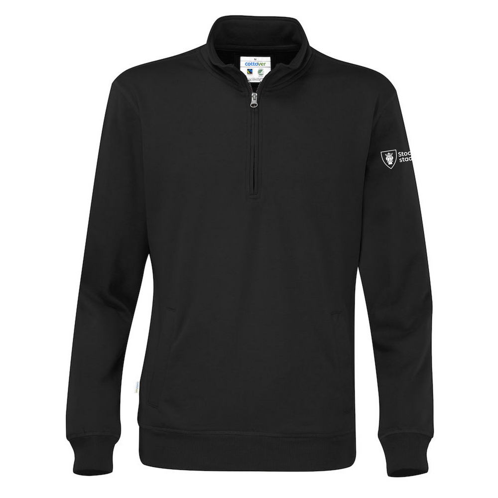Långärmad tröja med blixtlås, unisex