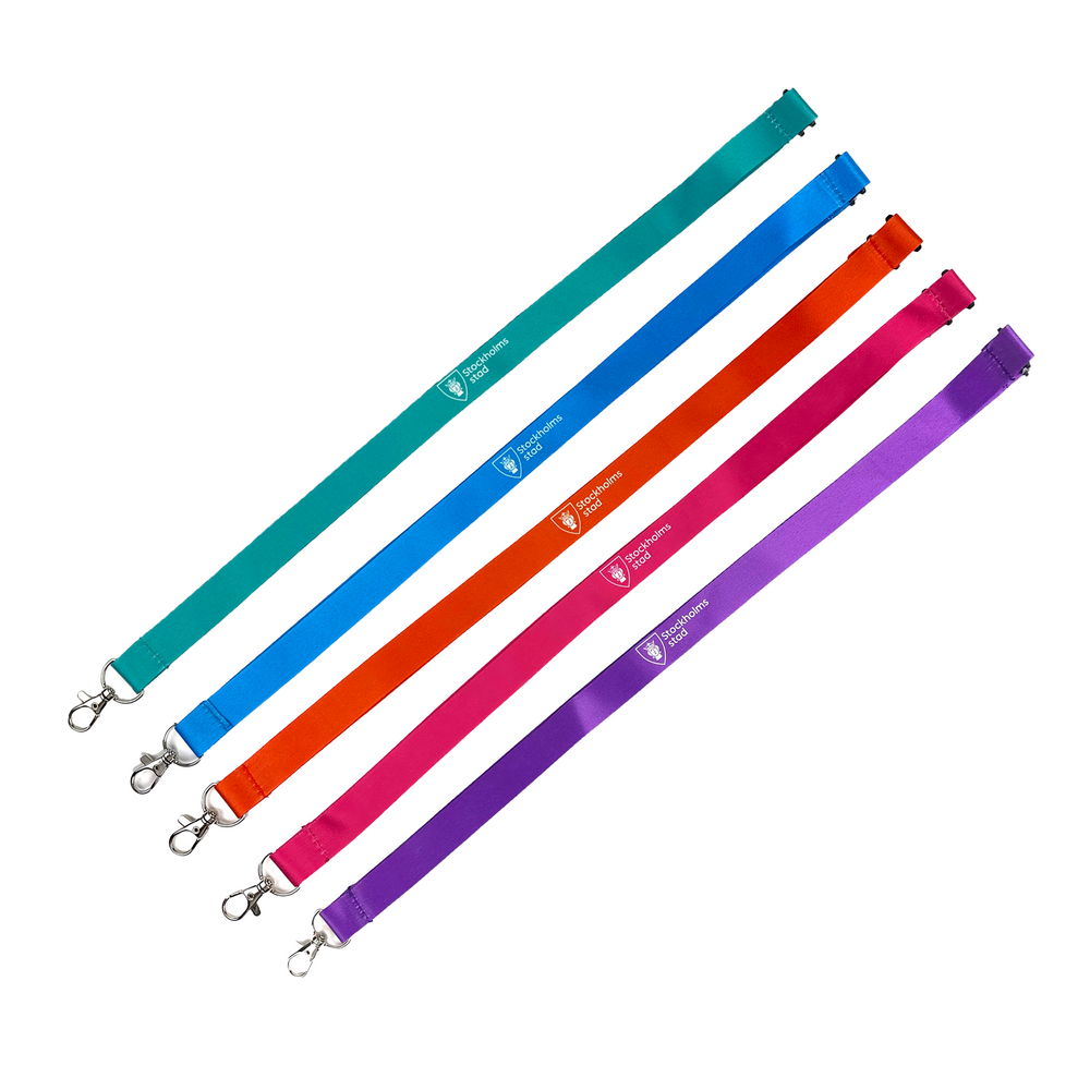 Nyckelband, blandade färger 25-pack