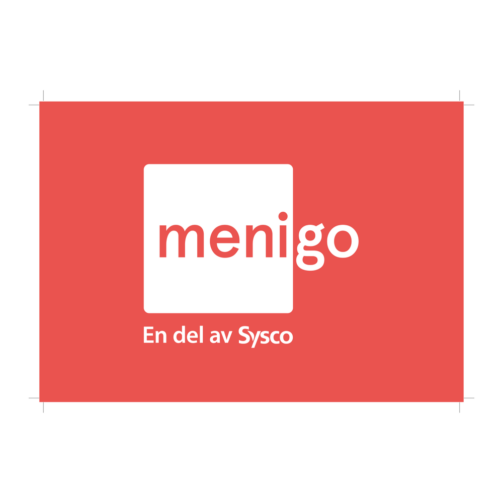 Menigo, Talarkort A5 50-Pack, Röd