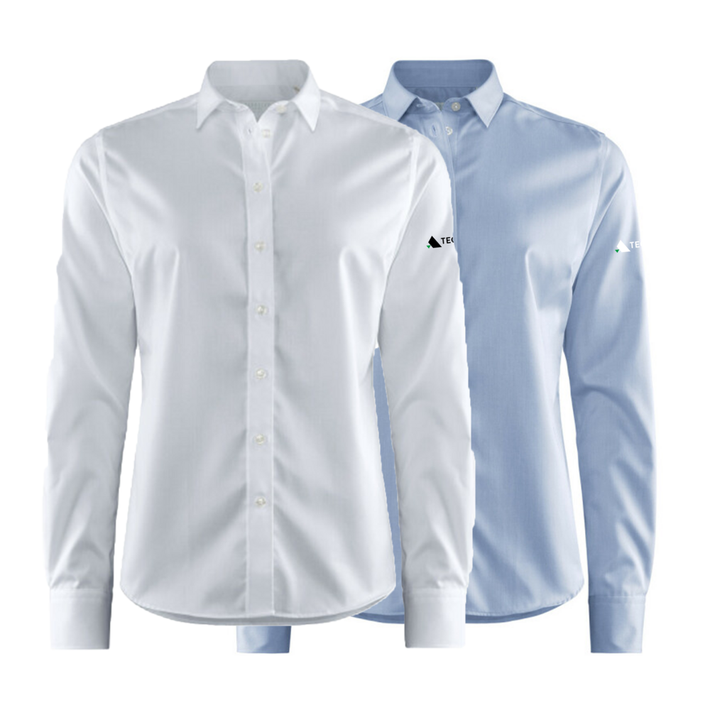 Skjorta, plainton, tailored, dam