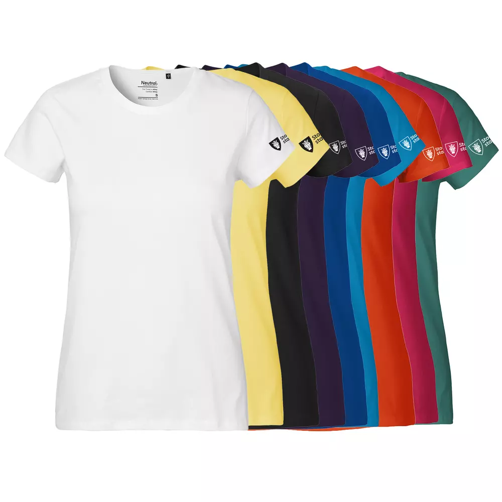 T-shirt rund hals, dam