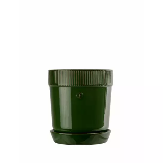 Elise kruka medium (6) Grön, set om 4st