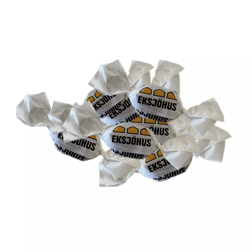 Twistade karameller 2,5kg, Vit