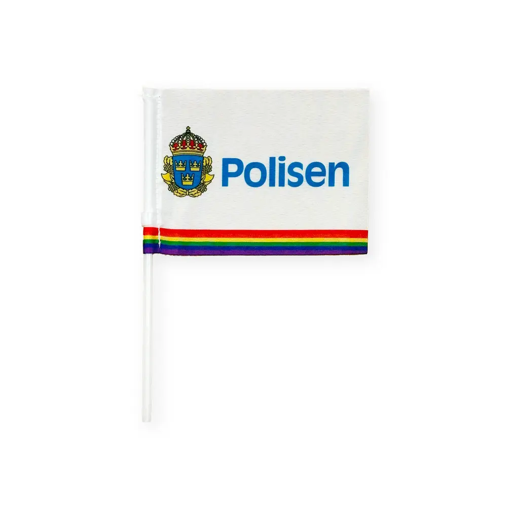 Handflagga barn, pride, 50-pack, pridefärger 15x10 cm