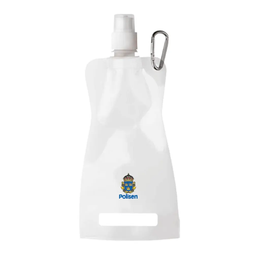 Vattenflaska hopvikbar, Polisen, 100-pack, vit