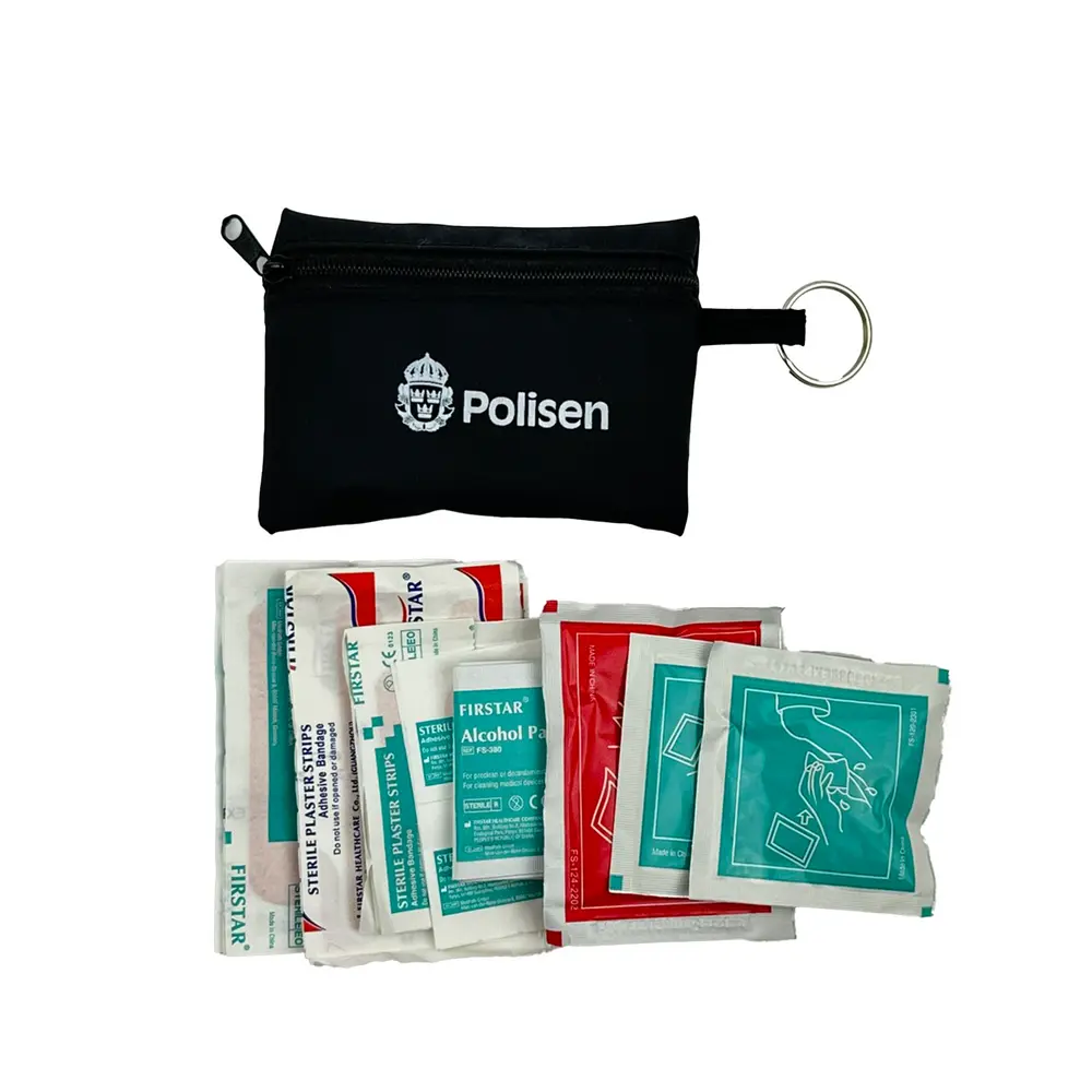 Första hjälpen set, Polisen, 100-pack, svart