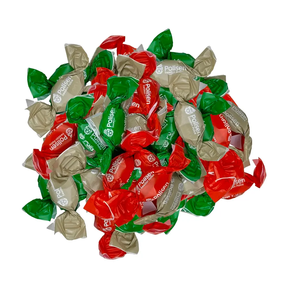 Karameller 5 kg, Swedish Police, blandade smaker och färger