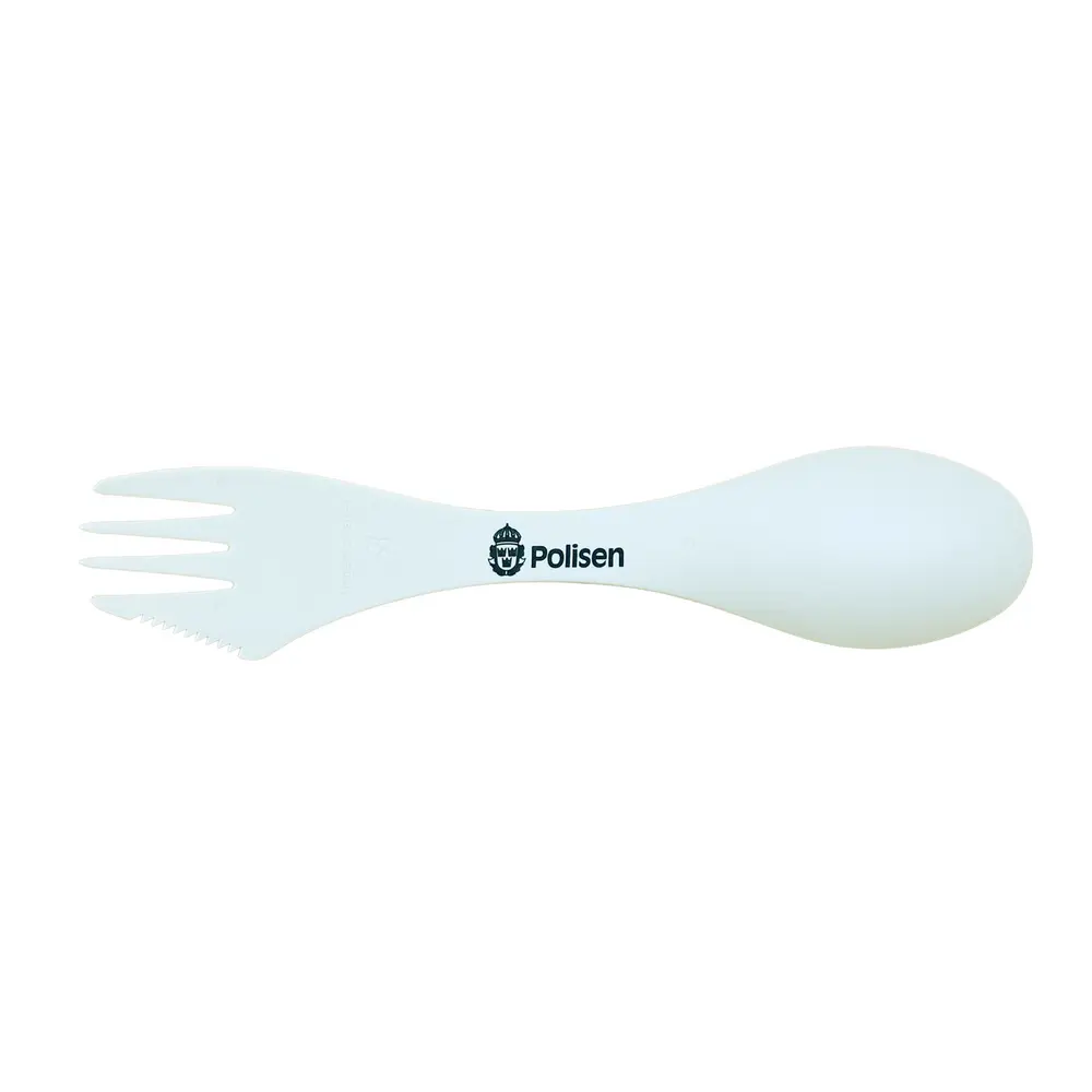 Spork medium, Polisen, 25-pack, vit/natur