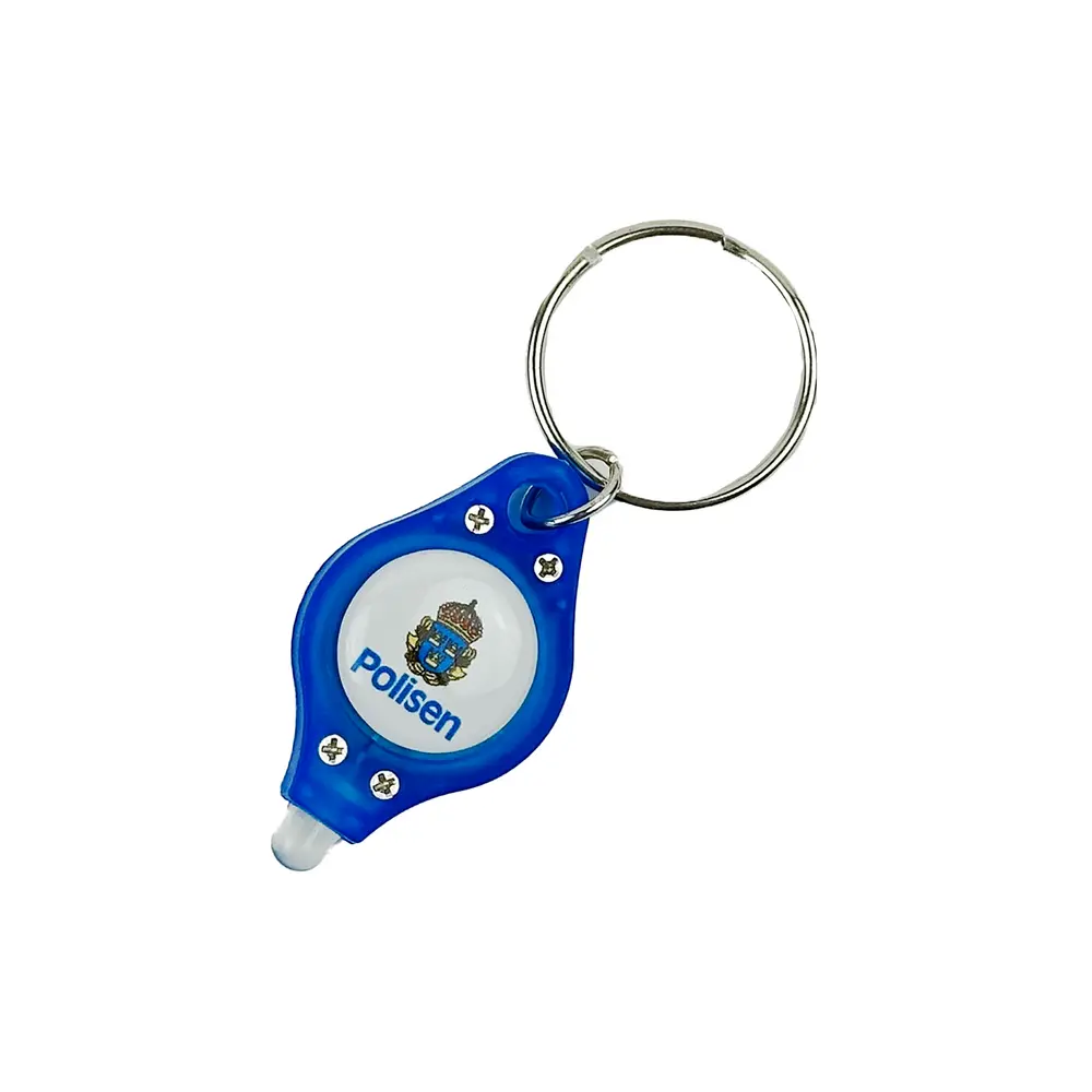 Nyckelring lampa, Polisen, 50-pack, vit