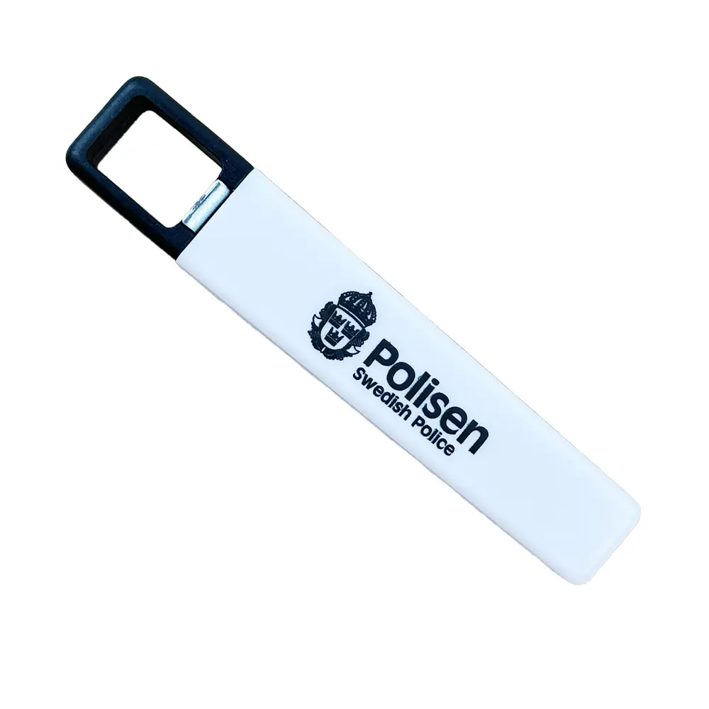 Flasköppnare, Swedish Police, 100-pack, vit