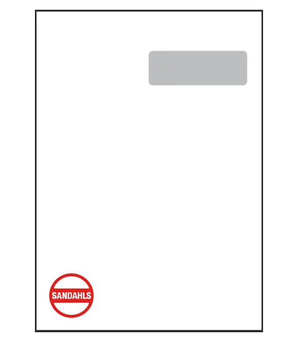 Kuvert C4 med fönster 500-pack