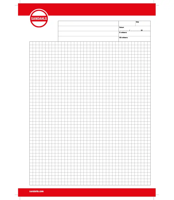 Konferensblock, A4, 25 blad, rutigt, 50-pack
