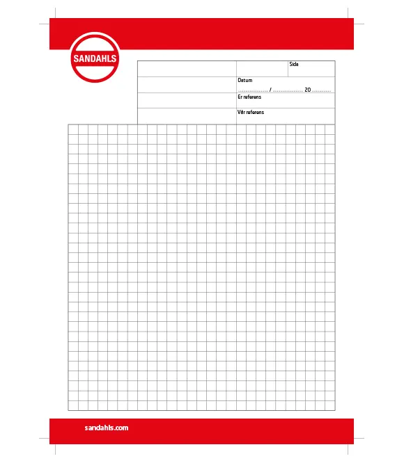 Konferensblock, A5, 25 blad, rutigt, 50-pack