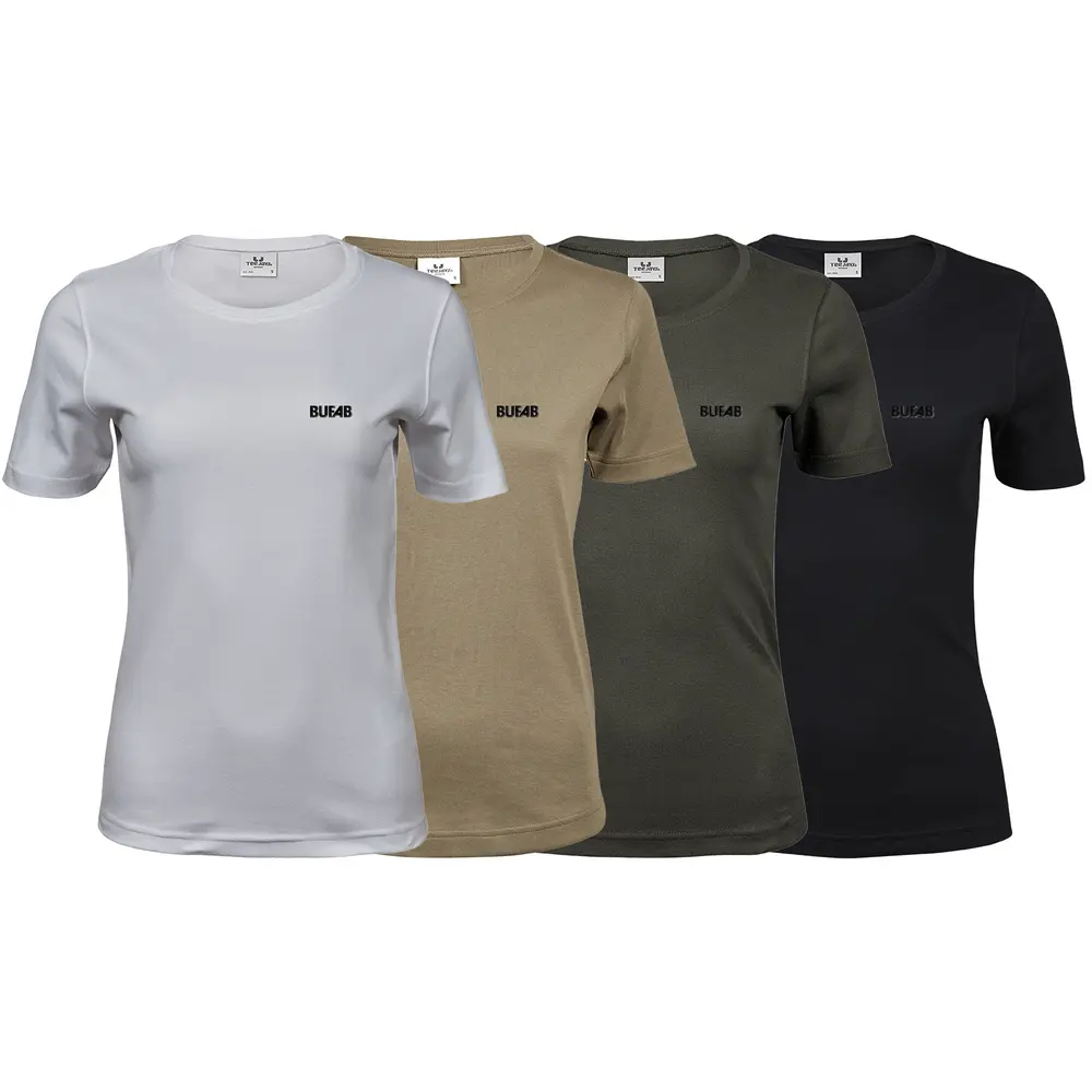 T-shirt, dam, svart 3D-logo,