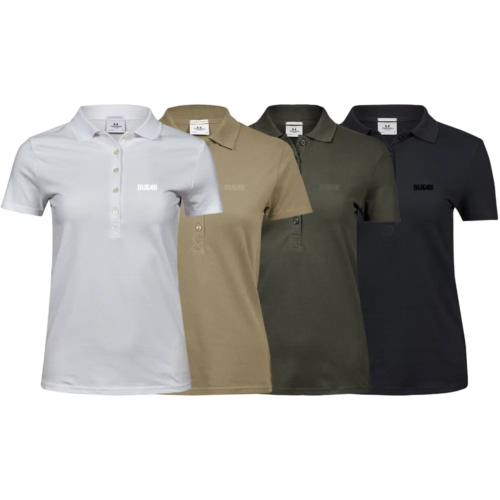 Piké, stretch, dam, ton i ton brodyrlogo