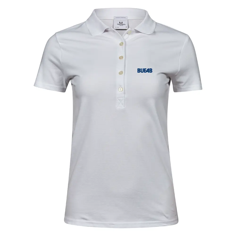 Polo shirt, stretch, women's, navy blue 3D logo