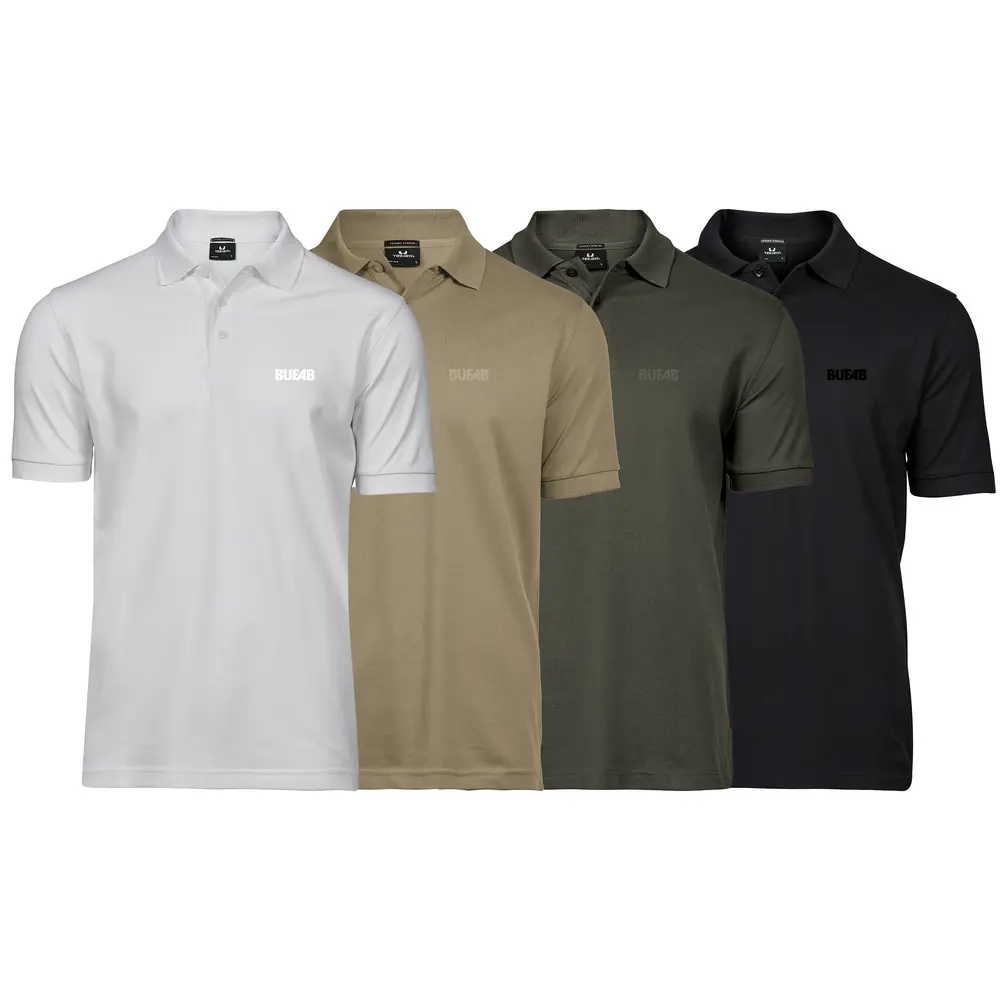 Piké, stretch, herr, ton i ton brodyrlogo