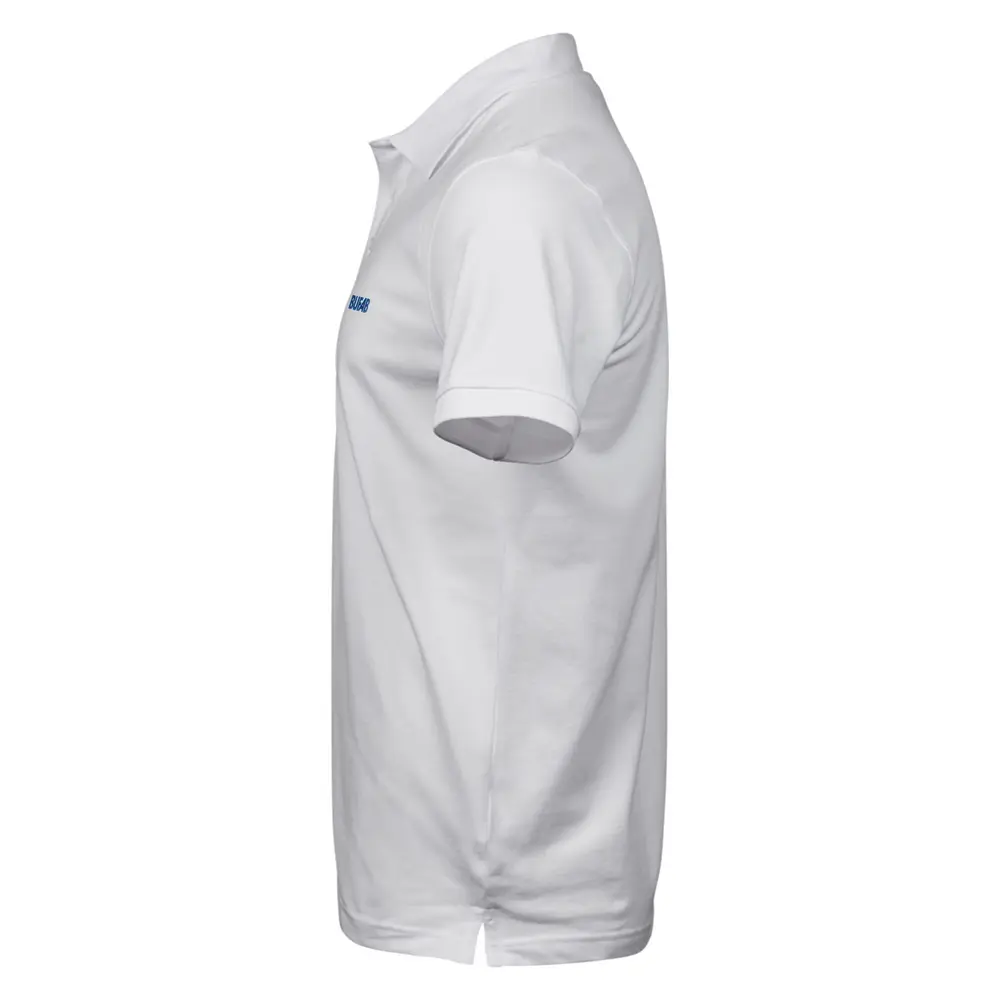 Piké, stretch, herr, marinblå 3D-logo