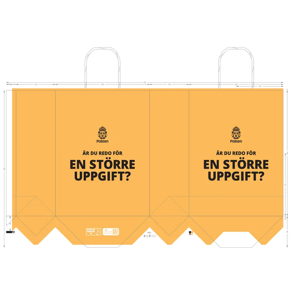 Papperspåse, attrahera, 250-pack