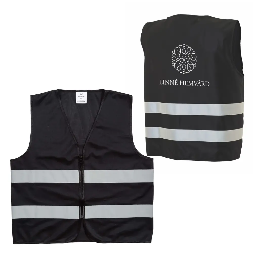 Reflexväst, unisex, 100st, svart
