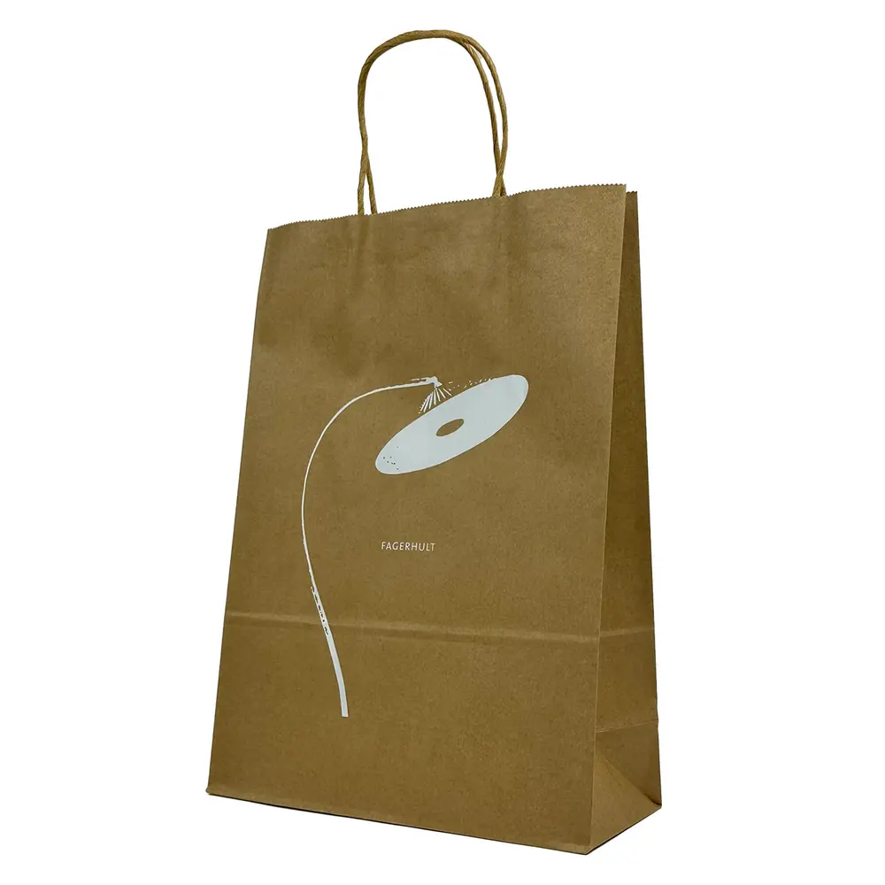 Papperspåse, stor, 25-pack, natur