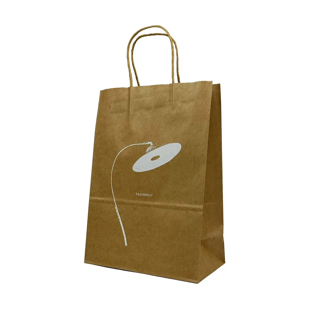 Papperspåse, mellan, 25-pack, natur