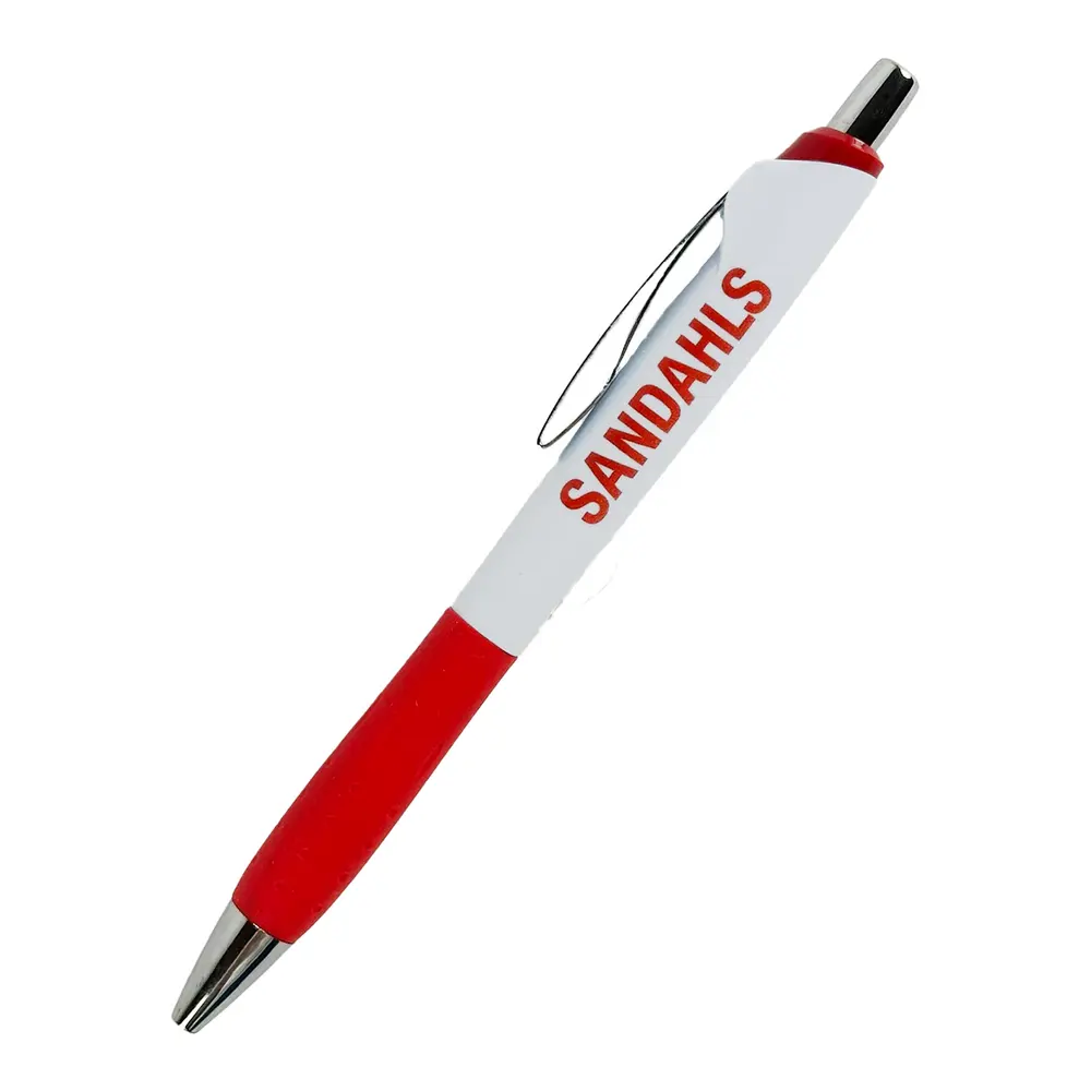 Bläckpenna, 50-pack, röd/vit