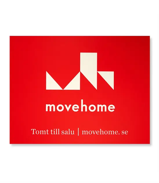 Skylt Tomt till salu 775x600mm, MH