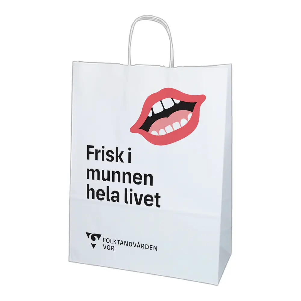 FTV, Papperskasse, stor, 50-pack, vit
