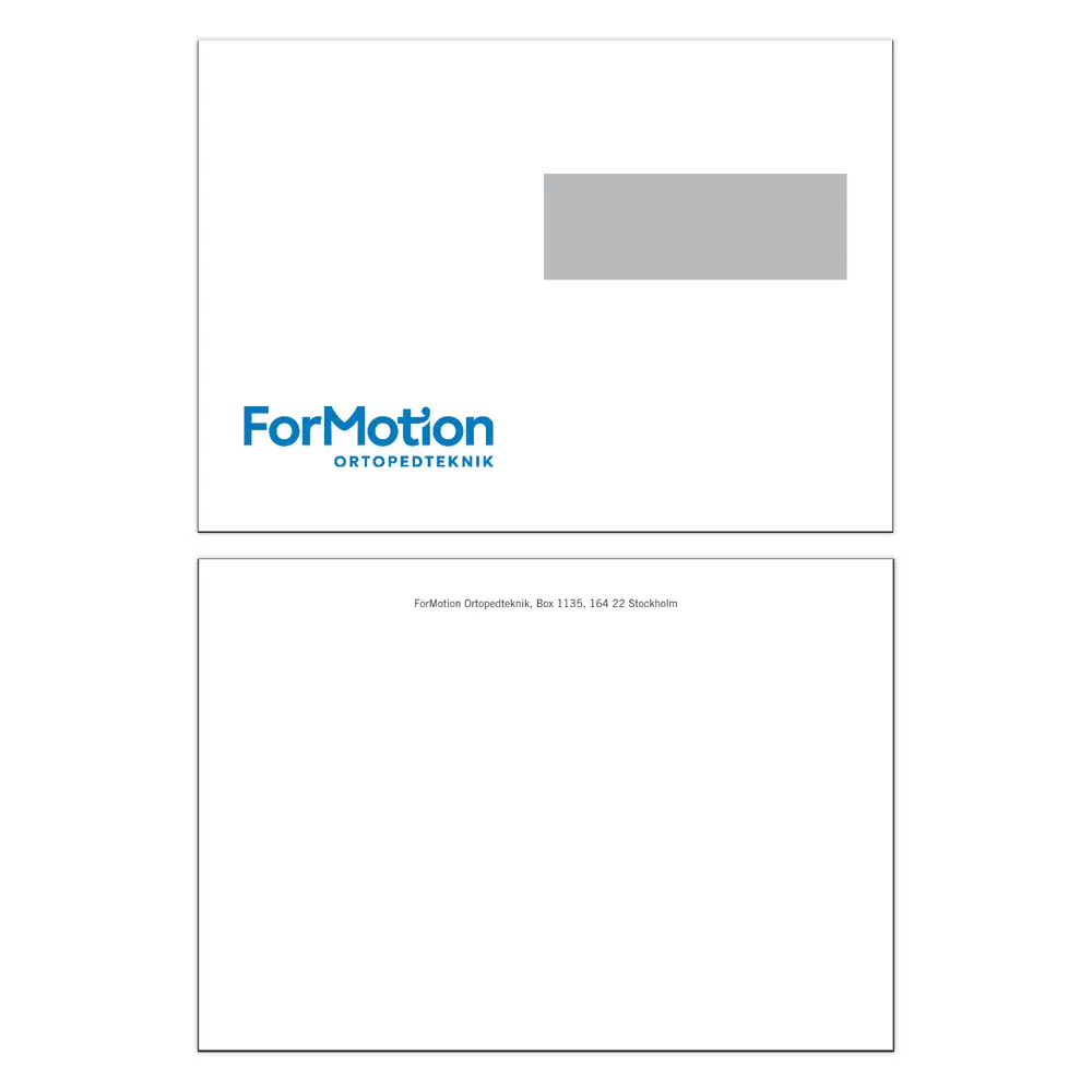 Kuvert C5 fönster, Ortopedteknik, 500-pack