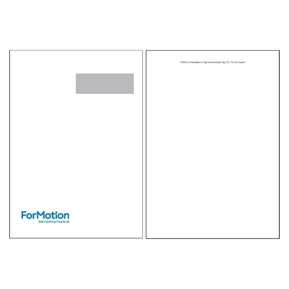 Kuvert C4 fönster , Ortopedteknik, 500-pack