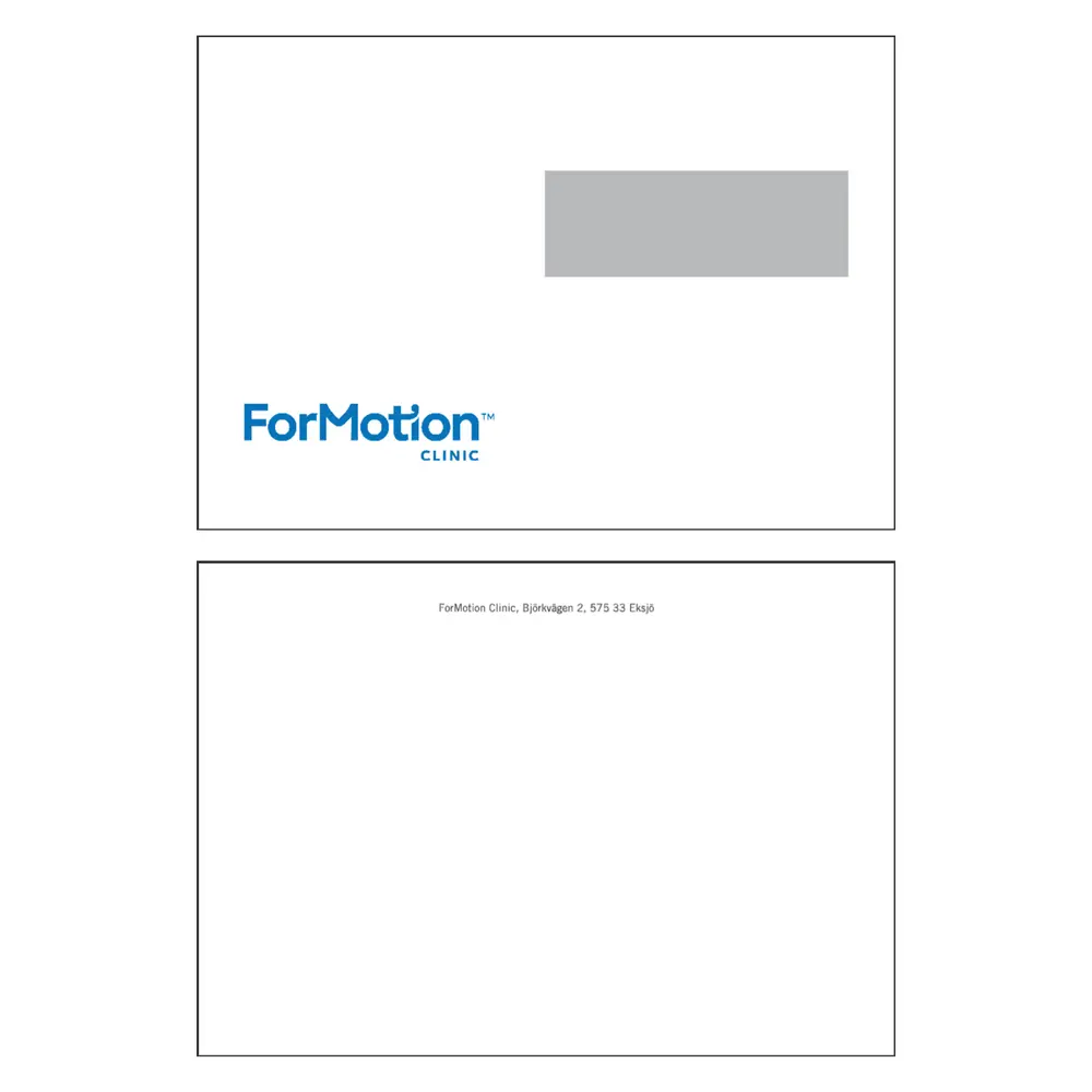 Kuvert C5 fönster, Clinic, 500-pack