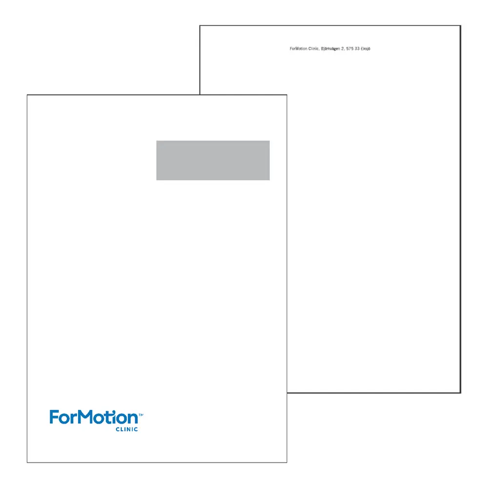 Kuvert C4 fönster , Clinic, 500-pack