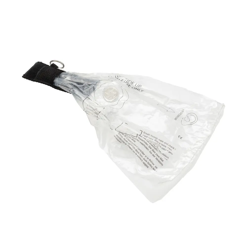VGR, Andningsskydd, HLR, ink nyckelring, 50-pack, svart