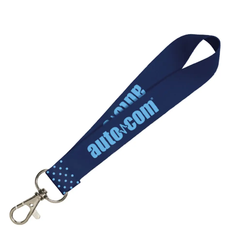 Nyckelband, kort, 50-pack, marinblå