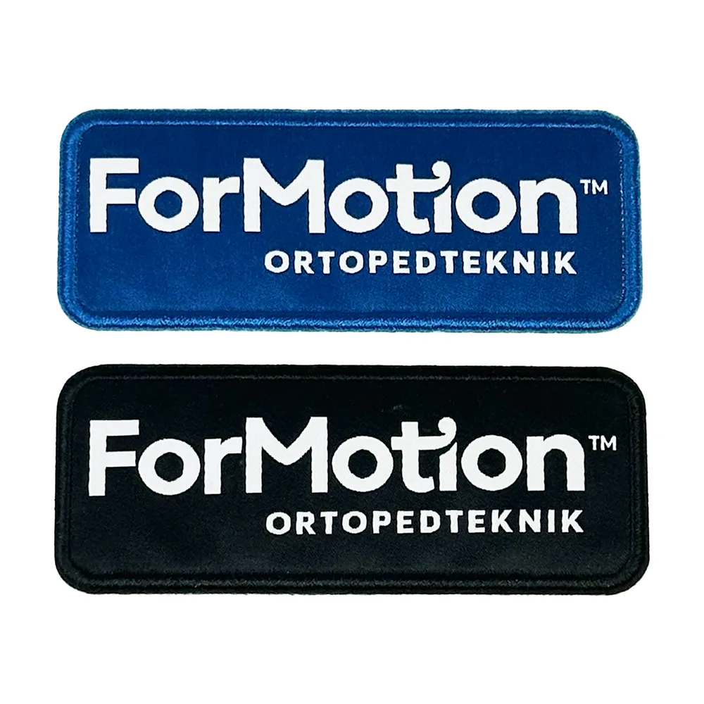 Vävt märke, Ortopedteknik, 10,5x4 cm