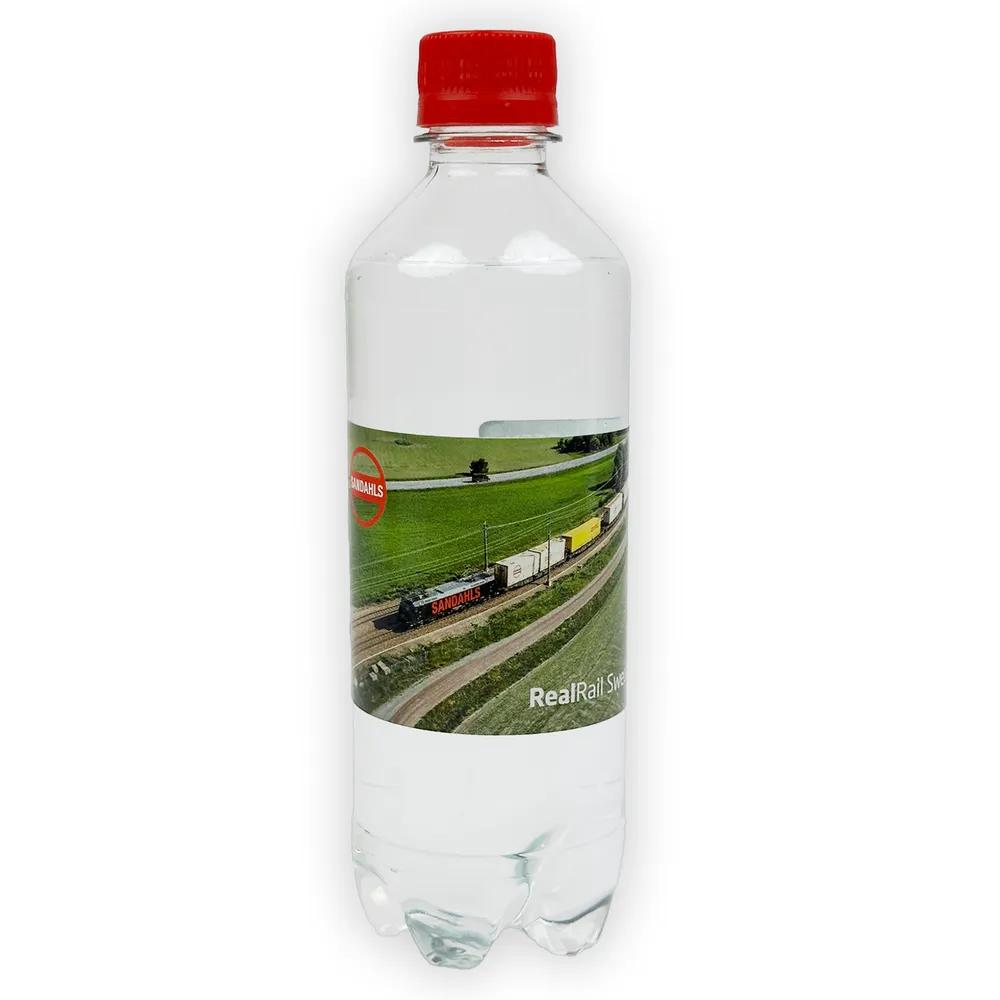 Kolsyrat vatten, Real Rail, 18-pack, röd