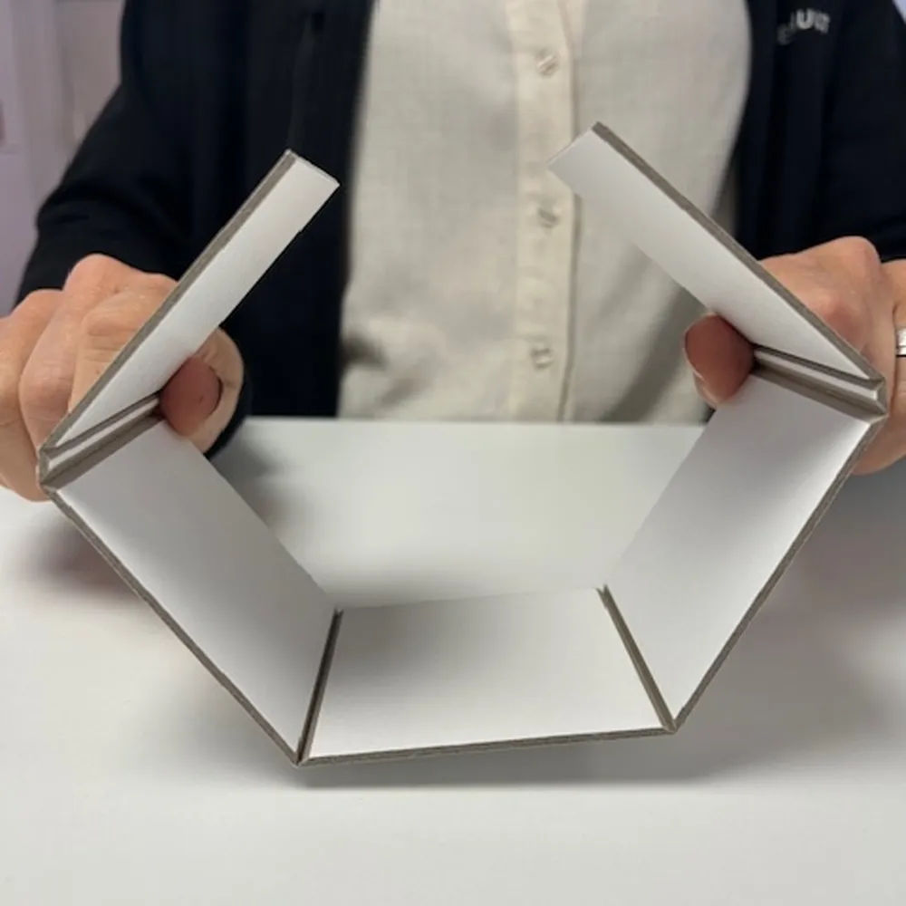 Materialprov, wrapped, vit