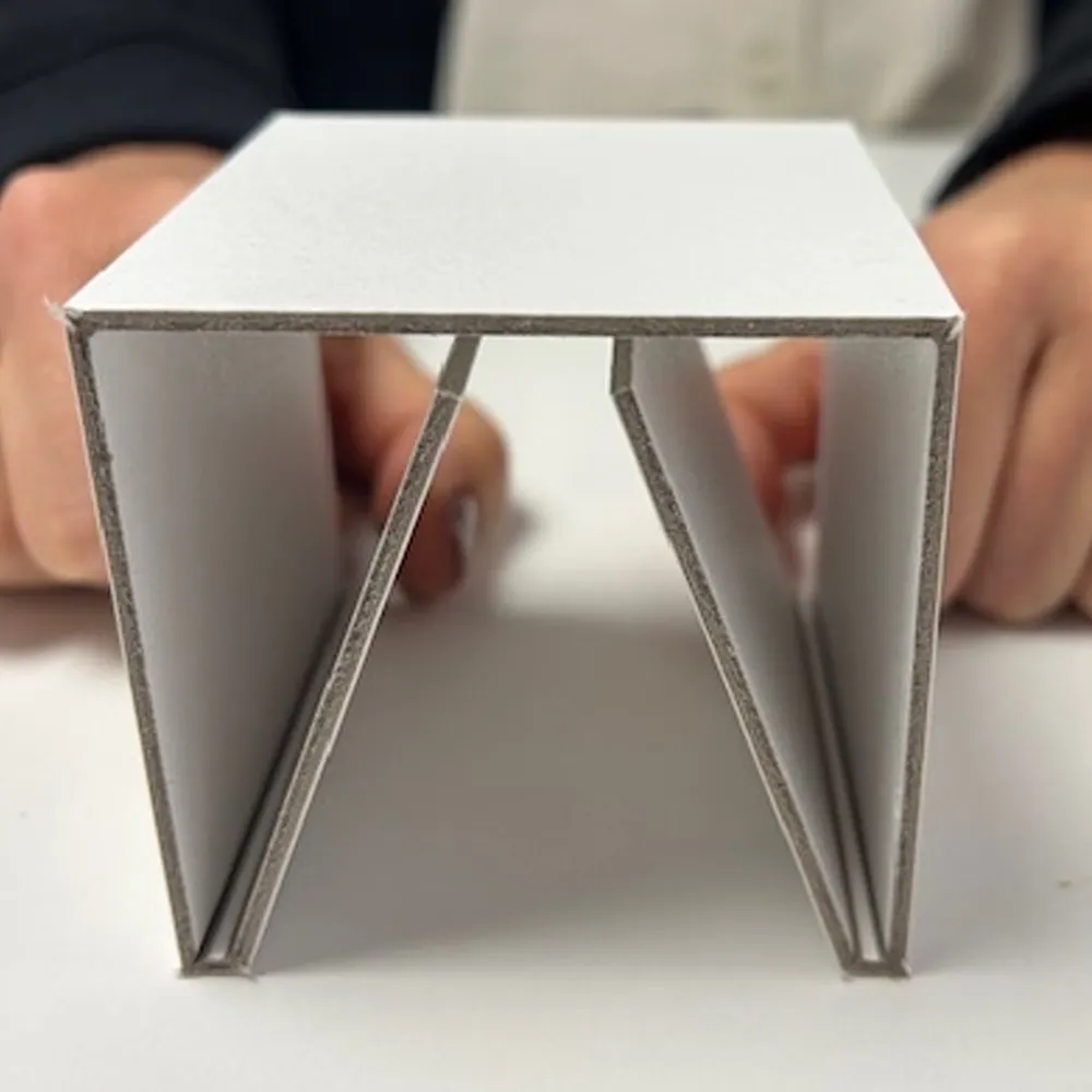 Materialprov, wrapped, vit