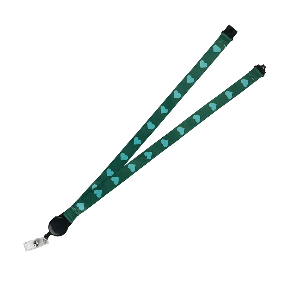 Logoband för passerkort, 50-pack, grön