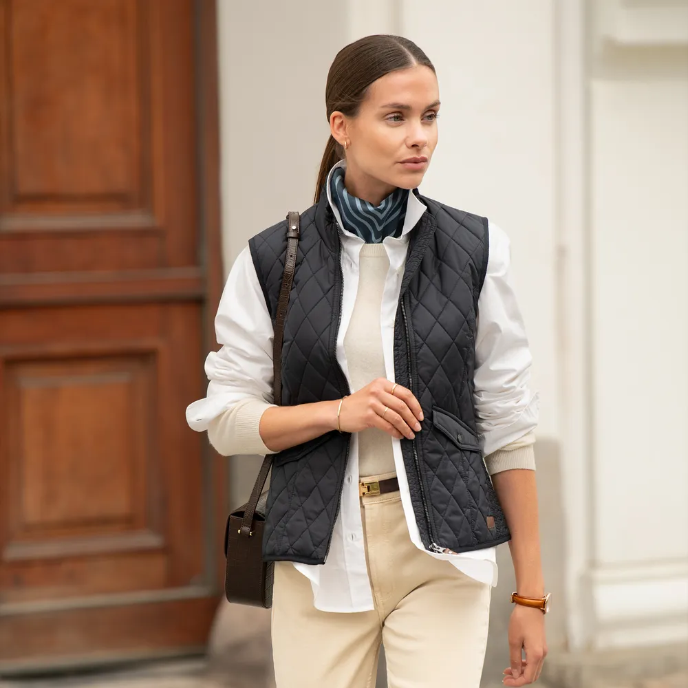 Kviltad väst, EAB, dam