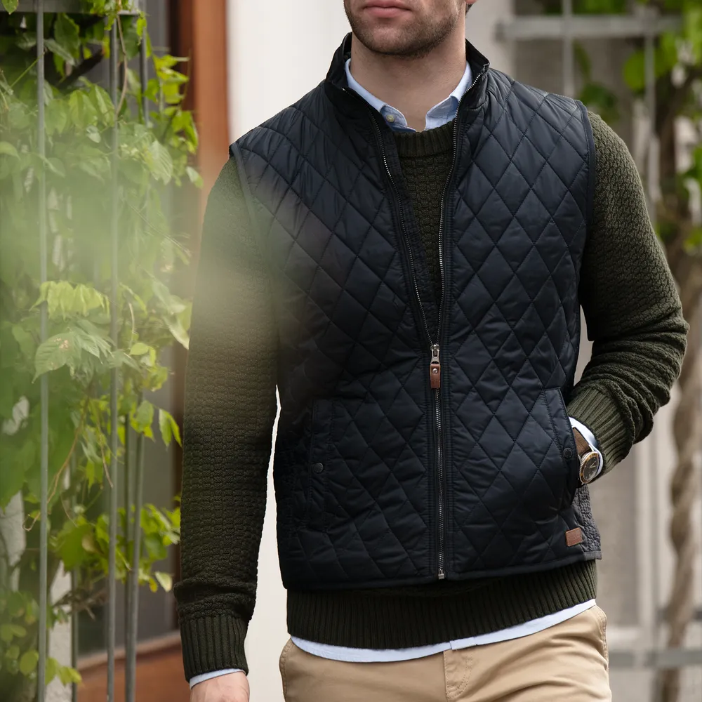 Kviltad väst, EAB, herr