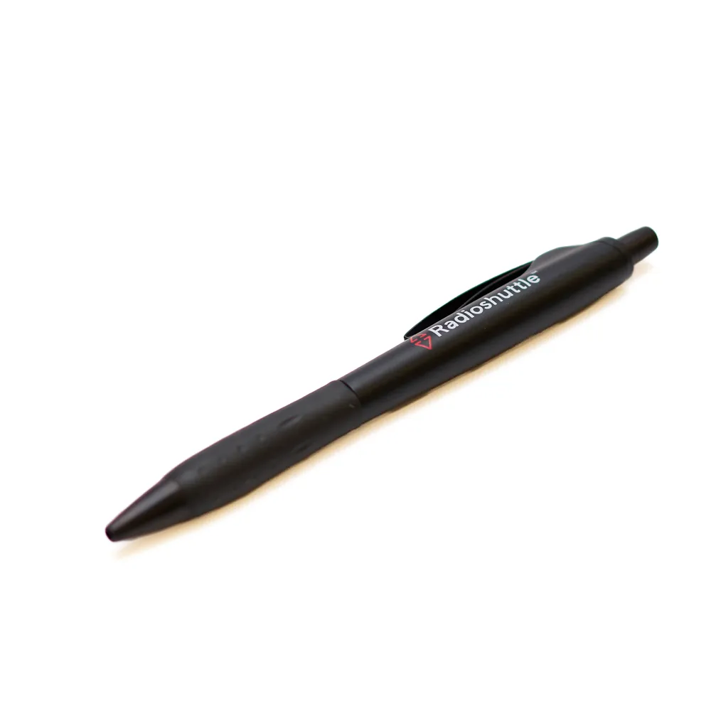 Penna, metall, Radioshuttle, 50-pack, svart