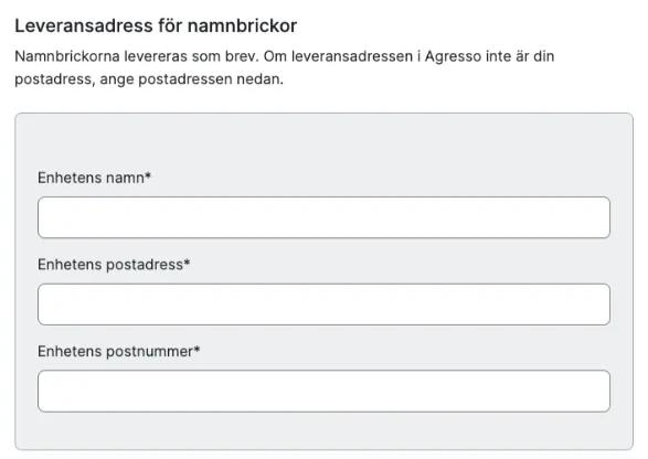 Exempel på order fields group