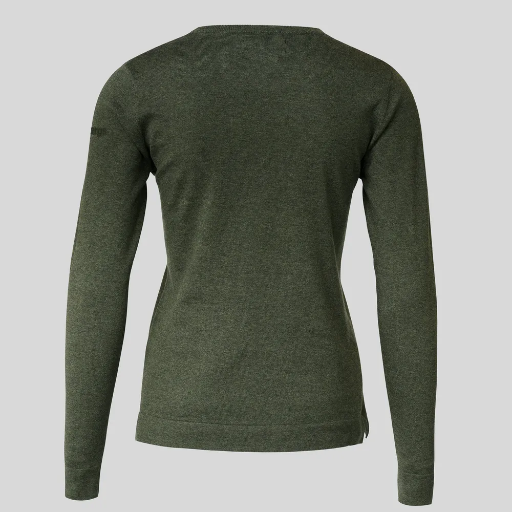 Stickad tröja, rundhals, Brighton, dam