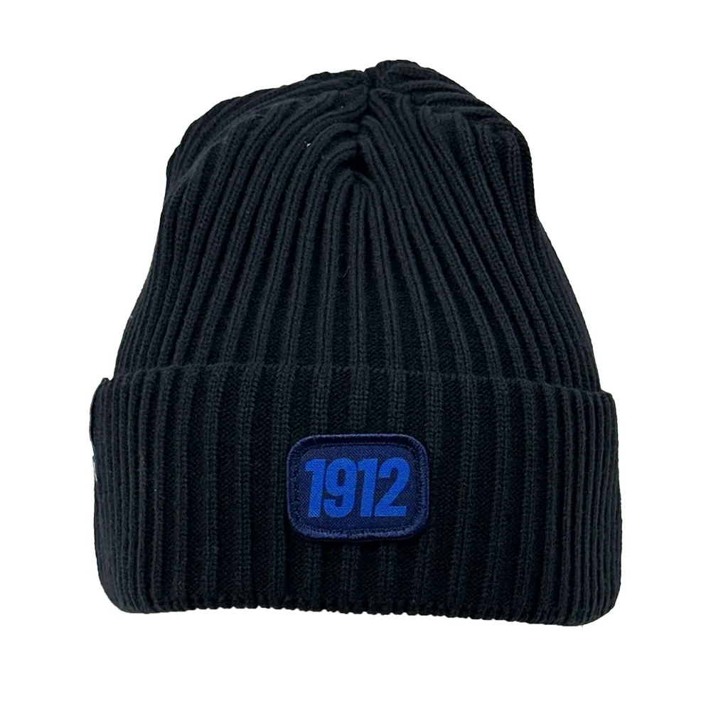 Stickad mössa, 1912, mörkblå