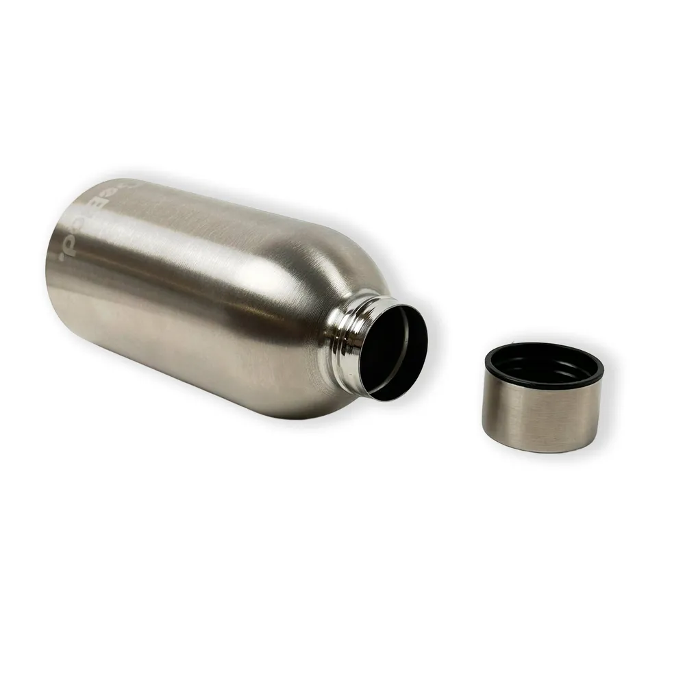 Vattenflaska i stål, 50-pack, silver